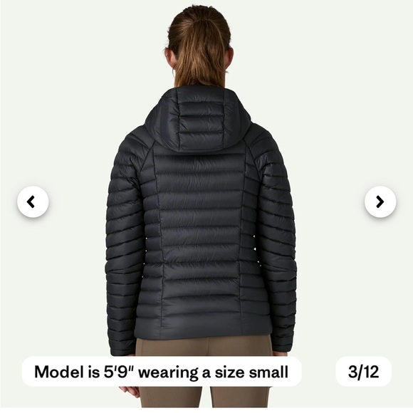 Women's Down Sweater Hoody - Picture 3 of 8